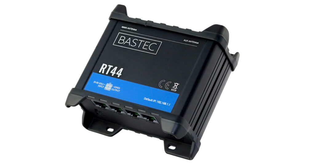 RT44 4G-router från Bastec med WiFi och portar för Ethernet och LAN