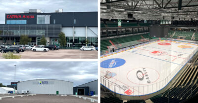 ÄHLM Arenastad Catena arena ishall Rögle